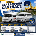 # Sewa Elf Lampung Dan Hiace Terbaik Dari CV Afia Jaya Abadi Merencanakan perjalanan bersama keluarga besar, rombongan wisata, komunitas, maupun perusahaan tentu membutuhkan kendaraan yang nyaman dan berkapasitas besar. Dibandingkan menggunakan beberapa mobil kecil, memilih layanan **Sewa Elf Lampung dan Hiace** menjadi solusi yang lebih praktis, hemat, sekaligus membuat seluruh rombongan dapat menikmati perjalanan bersama dalam satu kendaraan. CV Afia Jaya Abadi melalui **RentalMobilLampungKu.com** hadir sebagai penyedia jasa transportasi terpercaya yang telah melayani masyarakat Lampung selama lebih dari 10 tahun. Dengan armada yang selalu terawat serta didukung pengemudi profesional, setiap perjalanan dirancang agar lebih aman, nyaman, dan tepat waktu. ## Kenapa Memilih Hiace dan Elf? Toyota Hiace dan Isuzu Elf merupakan kendaraan yang dirancang untuk kebutuhan perjalanan rombongan. Kabin yang luas, AC yang dingin, serta ruang bagasi yang memadai membuat perjalanan jarak dekat maupun luar kota terasa lebih nyaman. Kedua armada ini sangat cocok digunakan untuk berbagai kebutuhan seperti wisata keluarga, study tour, perjalanan dinas, ziarah, gathering perusahaan, hingga antar jemput tamu dari bandara atau pelabuhan. ### Keunggulan Sewa Hiace dan Elf | Keunggulan | Keterangan | | -------------------- | ---------------------------------------------------- | | Kapasitas Besar | Cocok untuk rombongan 14–19 penumpang | | Kabin Nyaman | AC dingin dan kursi ergonomis | | Sopir Profesional | Berpengalaman dan menguasai rute | | Armada Terawat | Servis berkala dan selalu bersih | | Siap Perjalanan Jauh | Dalam kota maupun luar provinsi | | Paket Lengkap | Tersedia paket dengan sopir dan BBM sesuai ketentuan | ## Pilihan Armada CV Afia Jaya Abadi menyediakan beberapa pilihan kendaraan sesuai kebutuhan perjalanan rombongan. ### Toyota Hiace Commuter Toyota Hiace Commuter menjadi pilihan favorit untuk perjalanan wisata maupun dinas. Kendaraan ini mampu mengangkut hingga 15 penumpang dengan ruang kabin yang lega sehingga perjalanan terasa lebih nyaman. ### Toyota Hiace Premio Bagi pelanggan yang mengutamakan kenyamanan lebih, Toyota Hiace Premio menawarkan desain interior yang lebih modern dengan suspensi yang nyaman untuk perjalanan jarak jauh. ### Isuzu Elf Long Isuzu Elf Long sangat cocok digunakan oleh rombongan yang membutuhkan kapasitas lebih besar. Kendaraan ini banyak digunakan untuk study tour, wisata, kegiatan perusahaan, maupun perjalanan komunitas. ## Estimasi Harga Sewa Berikut kisaran tarif sewa armada rombongan di Lampung. | Armada | Kapasitas | Mulai Dari* | | --------------------- | --------------: | ----------: | | Toyota Hiace Commuter | 14–15 Penumpang | Rp1.500.000 | | Toyota Hiace Premio | 10–14 Penumpang | Rp1.700.000 | | Isuzu Elf Long | 16–19 Penumpang | Rp1.800.000 | *Harga dapat berubah sesuai tujuan perjalanan, durasi sewa, serta fasilitas yang dipilih. ## Cocok Untuk Berbagai Kebutuhan Armada Hiace dan Elf dapat digunakan untuk berbagai jenis perjalanan, antara lain: * Wisata keluarga di Lampung. * Tour ke Pulau Pahawang. * Perjalanan menuju Way Kambas. * Wisata Teluk Kiluan. * Liburan ke Kalianda dan Bakauheni. * Study tour sekolah. * Gathering perusahaan. * Perjalanan dinas instansi. * Antar jemput Bandara Radin Inten II. * Antar jemput Pelabuhan Bakauheni. * Perjalanan luar kota menuju Palembang, Jakarta, Bengkulu, maupun Jambi. Dengan kapasitas yang besar, biaya perjalanan per orang juga menjadi lebih ekonomis dibandingkan menggunakan beberapa kendaraan kecil. ## Mengapa Memilih CV Afia Jaya Abadi? Pengalaman menjadi salah satu faktor penting dalam memilih jasa transportasi. CV Afia Jaya Abadi telah melayani ribuan pelanggan dari berbagai kalangan dengan mengutamakan pelayanan yang ramah, armada yang selalu prima, dan ketepatan waktu. Beberapa alasan pelanggan memilih layanan ini antara lain: * Berpengalaman lebih dari 10 tahun. * Armada lengkap dan rutin diservis. * Pengemudi profesional serta ramah. * Proses booking cepat. * Melayani perjalanan dalam dan luar Provinsi Lampung. * Tersedia paket perjalanan yang fleksibel sesuai kebutuhan pelanggan. ## Tips Memesan Hiace atau Elf Agar perjalanan berjalan lancar, lakukan reservasi beberapa hari sebelum keberangkatan, terutama saat musim liburan atau akhir pekan. Pastikan jumlah peserta telah diketahui sehingga pemilihan armada sesuai dengan kapasitas yang dibutuhkan. Diskusikan juga rute perjalanan, durasi penggunaan, serta fasilitas yang diinginkan agar pihak rental dapat memberikan penawaran terbaik sesuai kebutuhan. ## FAQ **Berapa kapasitas Toyota Hiace?** Toyota Hiace Commuter umumnya dapat mengangkut hingga 15 penumpang dengan nyaman. **Apakah tersedia Isuzu Elf Long?** Ya. Tersedia armada Isuzu Elf Long dengan kapasitas hingga sekitar 19 penumpang. **Apakah harga sudah termasuk sopir?** Tersedia paket yang sudah termasuk sopir profesional. Detail fasilitas dapat disesuaikan saat pemesanan. **Apakah bisa digunakan untuk perjalanan luar kota?** Bisa. Armada melayani perjalanan di seluruh wilayah Lampung maupun ke luar provinsi sesuai kebutuhan pelanggan. **Bagaimana cara melakukan reservasi?** Pemesanan dapat dilakukan melalui WhatsApp dengan menentukan tanggal penggunaan, jumlah peserta, tujuan perjalanan, serta jenis armada yang diinginkan. ## Penutup Sewa Elf Lampung dan Hiace dari CV Afia Jaya Abadi menjadi pilihan tepat bagi Anda yang membutuhkan kendaraan rombongan dengan pelayanan profesional. Armada yang bersih, pengemudi berpengalaman, serta pilihan paket yang fleksibel membuat setiap perjalanan terasa lebih aman dan nyaman. Baik untuk wisata, perjalanan dinas, acara keluarga, maupun kebutuhan perusahaan, memilih kendaraan yang tepat akan membuat perjalanan lebih efisien. Lakukan reservasi lebih awal agar armada pilihan Anda tersedia, terutama pada musim liburan dan akhir pekan.