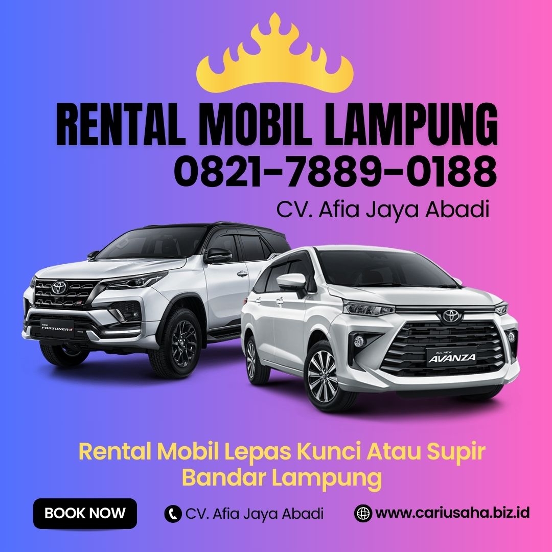 Harga sewa mobil Bandar Jaya Lampung