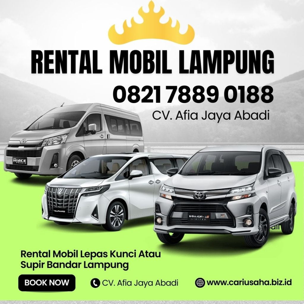 Sewa mobil Avanza Lampung selama liburan