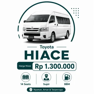 sewa hiace commuter bandar lampung cv afia jaya